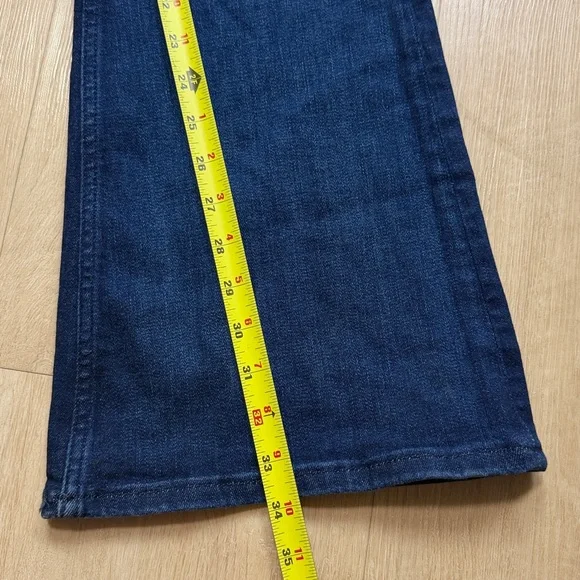 Free People Jayde Denim Flared Jumpsuit- Night Sky Dark Wash, SMALL - Picture 9 of 10